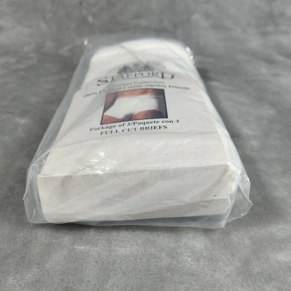Vintage Stafford Comfort Collection Briefs Mens 36 Full Cut 3 Pack Underwear New - Picture 5 of 9
